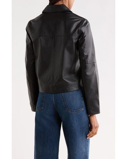 Rag & Bone Black Cass Leather Moto Jacket