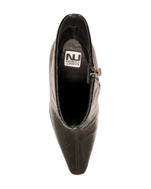 Ninety Union Black Palladium Square Toe Boot