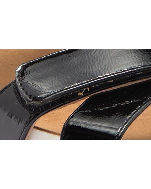 Adrienne Vittadini Black June Platform Wedge Sandal