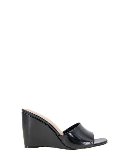 BCBGeneration Black Giani Wedge Slide Sandal