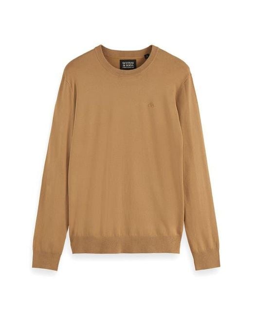 Scotch & Soda Blue Core Crewneck Pullover for men
