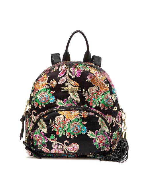 Steve Madden Black Do Embroidered Floral Backpack