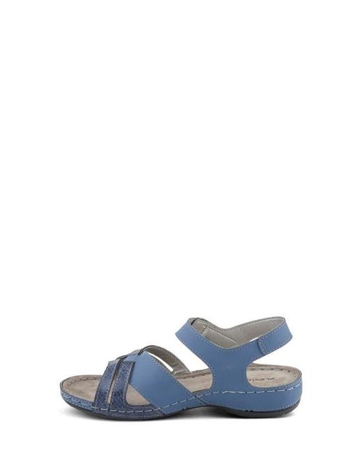 Flexus by Spring Step Blue Alvina Sandal
