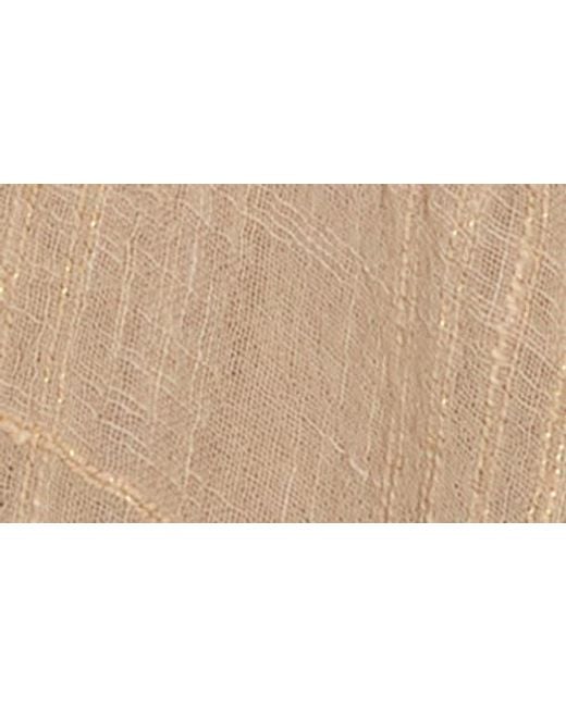 BCBGMAXAZRIA Natural Textured Weave Open Front Duster