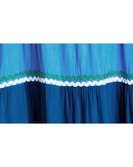 City Chic Blue Color Fun Off The Shoulder Maxi Dress
