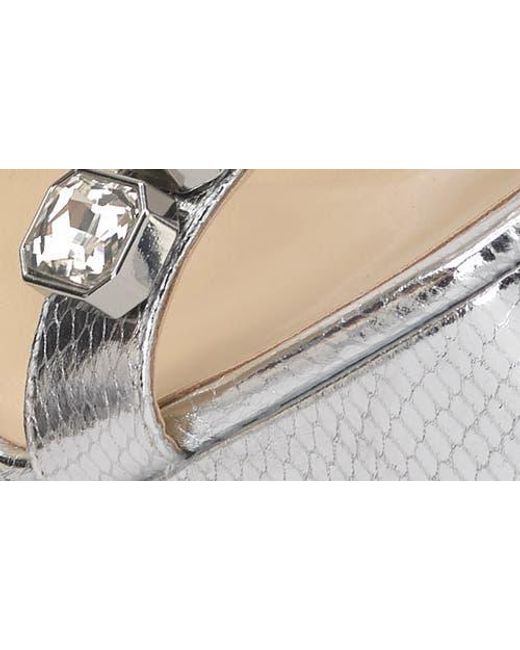 Jessica Simpson White Callirah Ankle Strap Platform Sandal