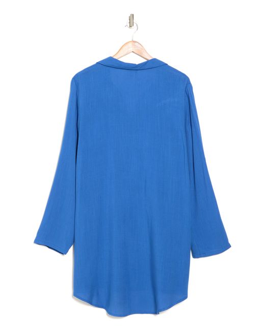 Nordstrom Blue Everyday Flowy Cover-up Tunic