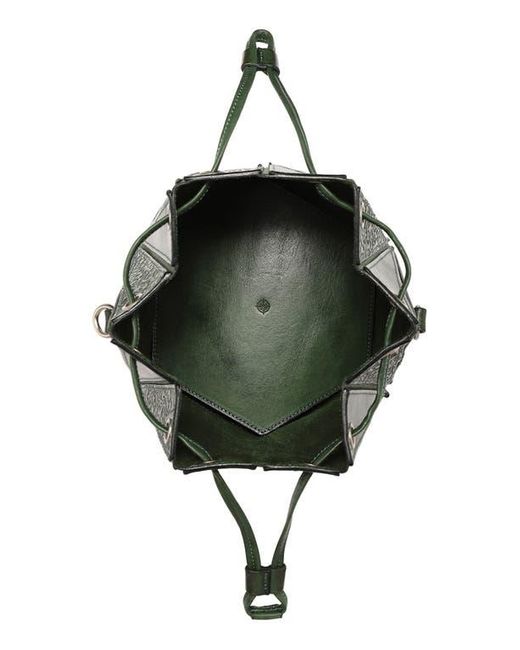 Old Trend Green Prism Convertible Bucket Bag