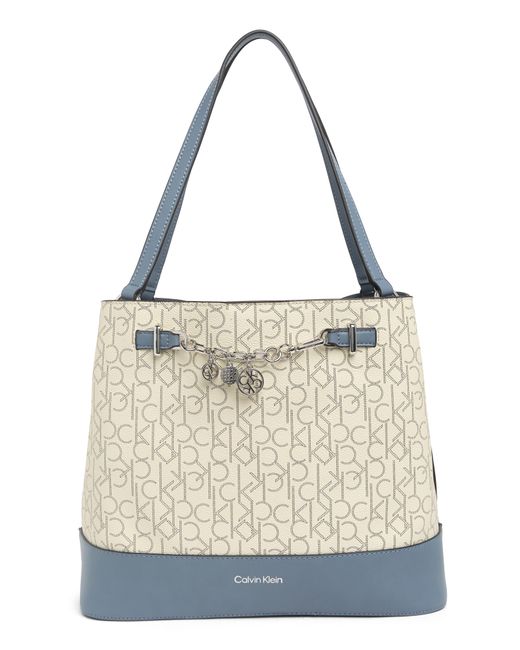 Calvin Klein Adrina Shoulder Bag In Alm Khk/fl At Nordstrom Rack Lyst