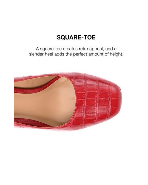 Journee Collection Red Monalee Pump