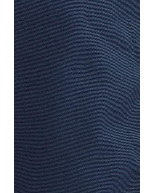 Scott Barber Blue Stretch Cotton & Silk Shorts for men