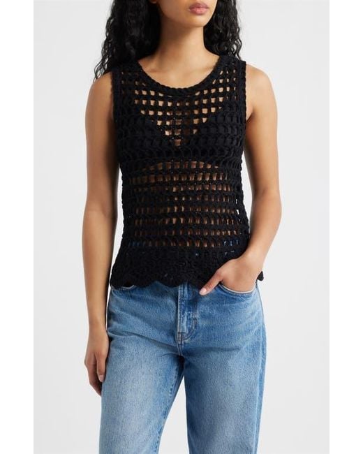 Ichi Black Knit Top
