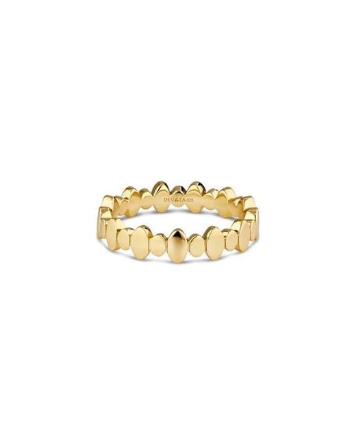 DEVATA Metallic Oval Link Band Ring