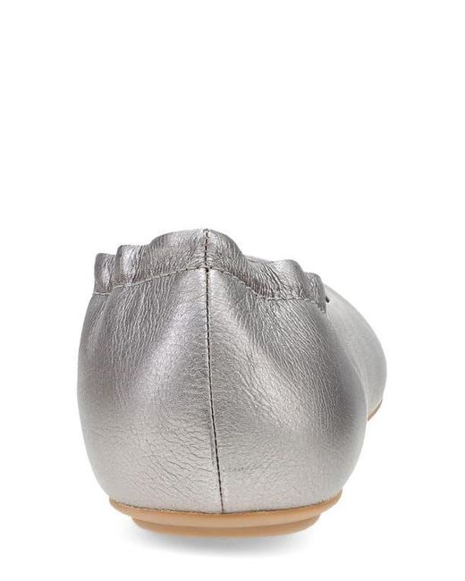Dansko White Mollie Ballet Flat