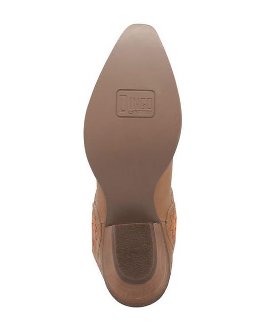 Dingo Brown Beetle Juice Embroidered Leather Boot