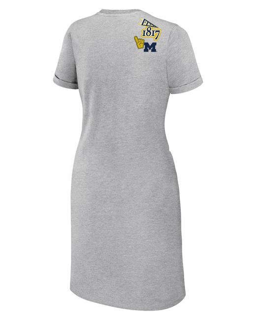 WEAR by Erin Andrews Gray University Knot T-shirt Dress
