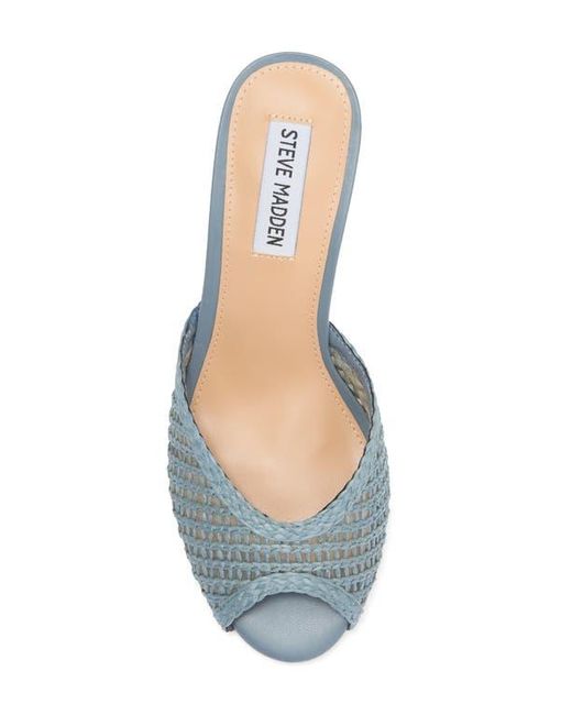 Steve Madden Blue Rowe Woven Mule