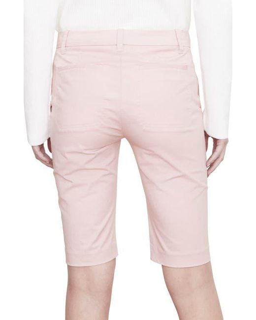 Vince Pink Coin Pocket Stretch Cotton Berumuda Shorts