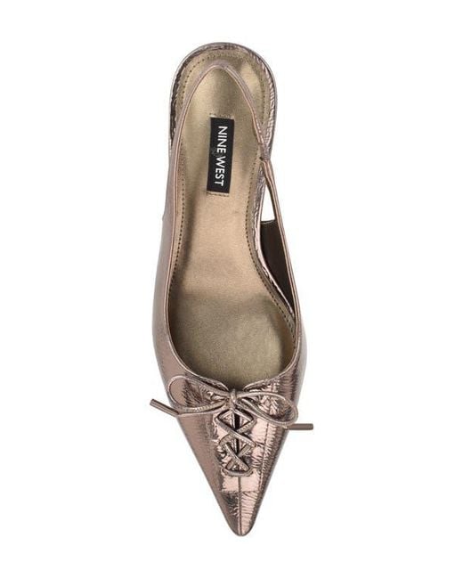 Nine West Multicolor Anora Slingback Pointed Toe Pump