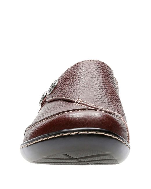 Clarks Brown Ashland Lane Q Leather Slip-on Loafer