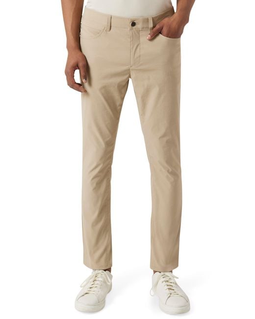 DKNY Essential Tech Stretch Pants in Natural for Men | Lyst