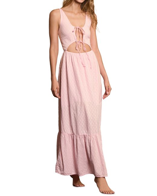 Maaji Pink Kora Cutout Convertible Cover-up Dress