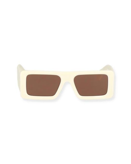 Off-White c/o Virgil Abloh Brown Troy 54Mm Rectangular Sunglasses for men