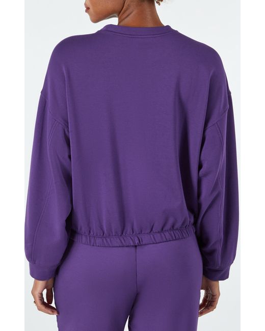 Champion Purple Soft Drawstring Sweatshirt