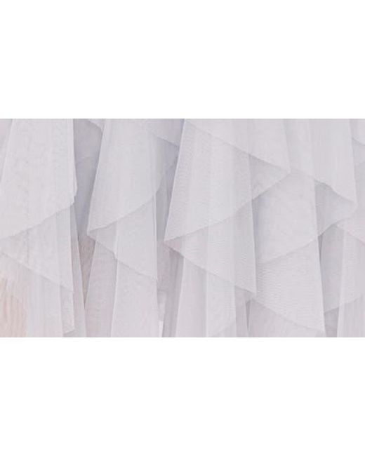 Halogen® White Layered Tulle Skirt