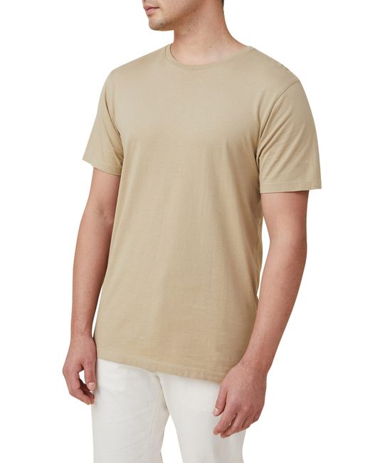 Cotton On Natural Regular Fit Organic Cotton T-shirt for men