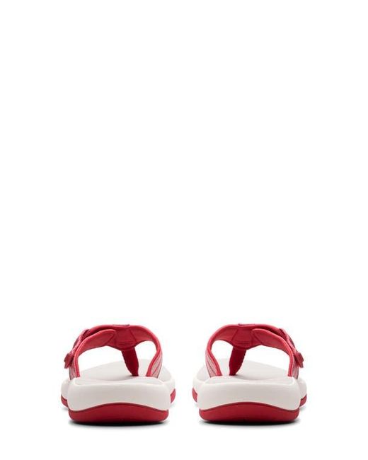 Clarks Pink Clarks Sunmaze Loop Thong Sandal