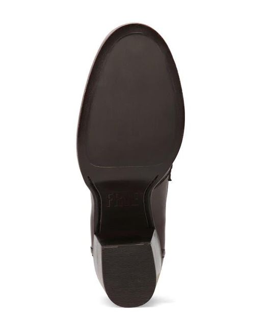 Frye Brown Jean Stacked Heel Loafer