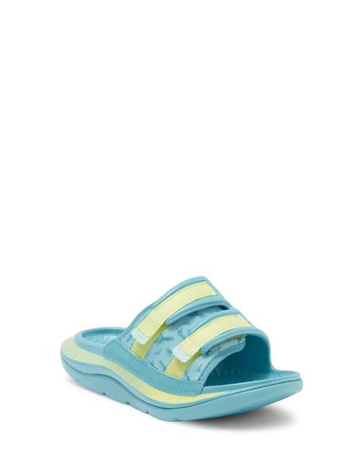 Hoka One One Blue Gender Inclusive Ora Luxe Slide Sandal