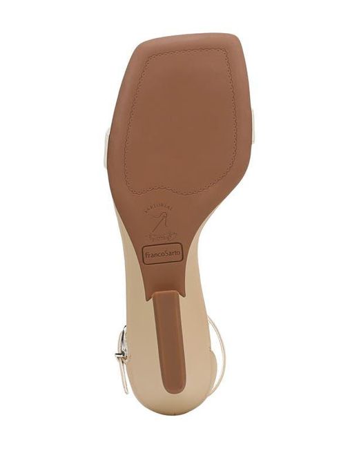 Franco Sarto White Sadie Wedge Sandal
