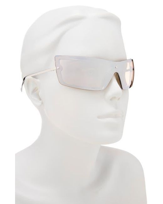 Le Specs Natural The Bodyguard Limited Edition Oversize Shield Sunglasses, 145Mm