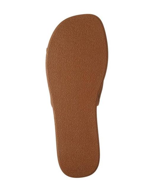 Steve Madden Brown Robyn Platform Slide Sandal