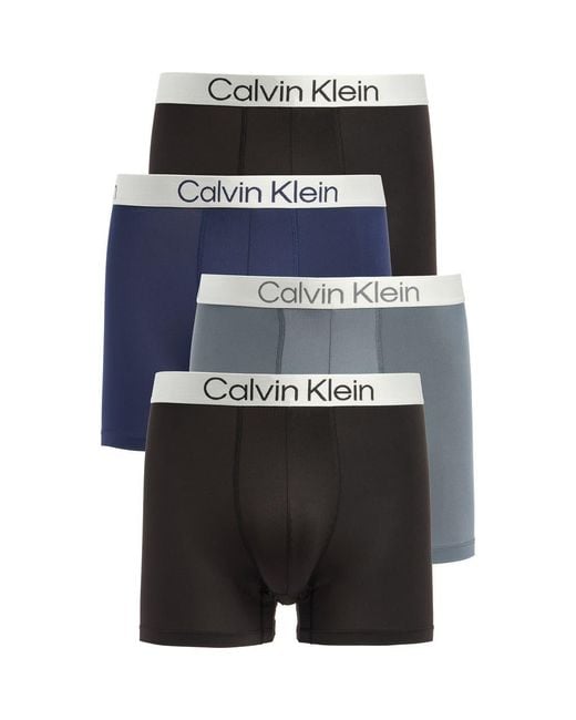 Calvin Klein Blue Chromatic 4-Pack Boxer Briefs for men