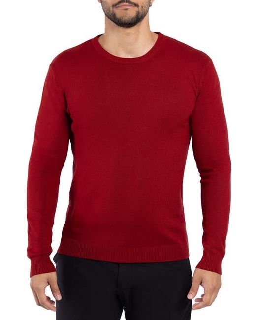 Xray Jeans Red Crewneck Viscose-Blend Knit Sweater for men