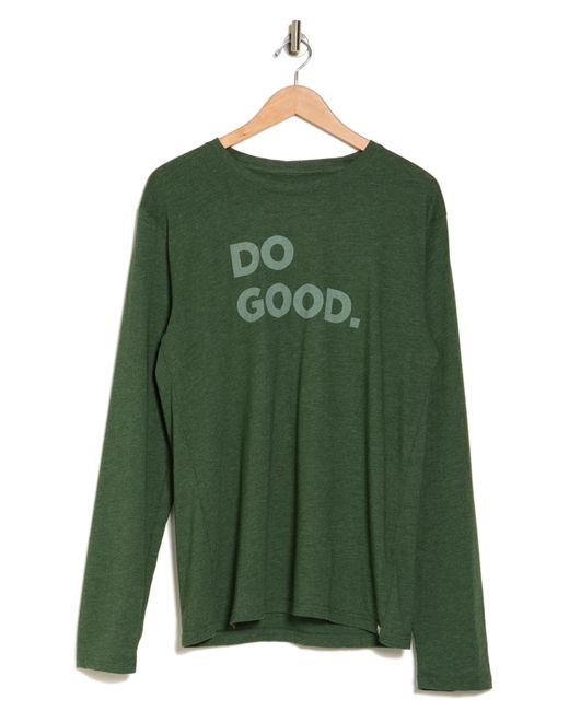 COTOPAXI Green Do Good Organic Cotton & Recycled Polyester Long Sleeve T-shirt for men