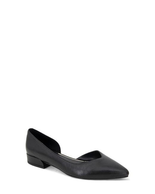 Kenneth Cole Black Carmina Half D'Orsay Flat
