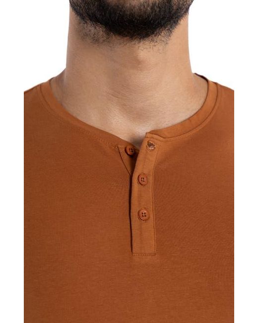 Xray Jeans Red Long Sleeve Henley for men