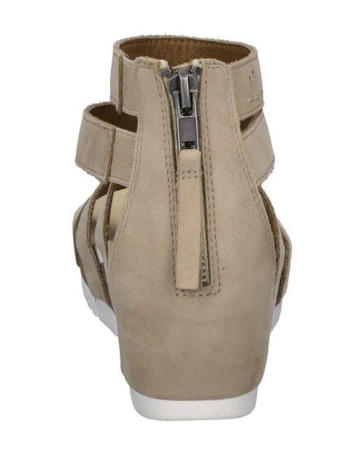 Josef Seibel Metallic Quinn 05 Ankle Strap Wedge Sandal