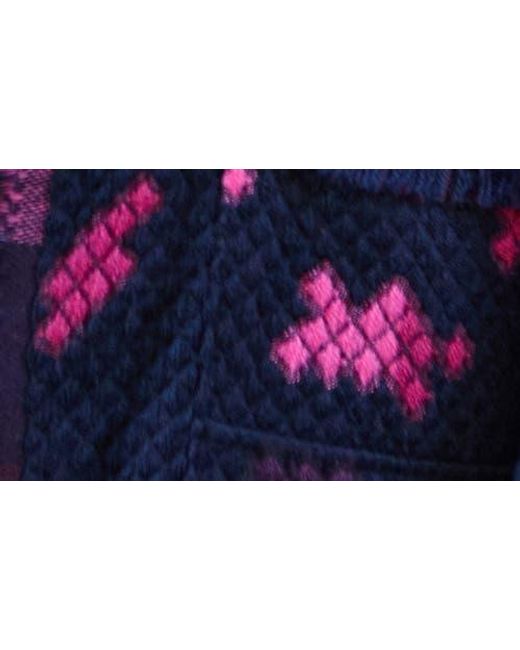 Saachi Blue Fringe Trim Jacket