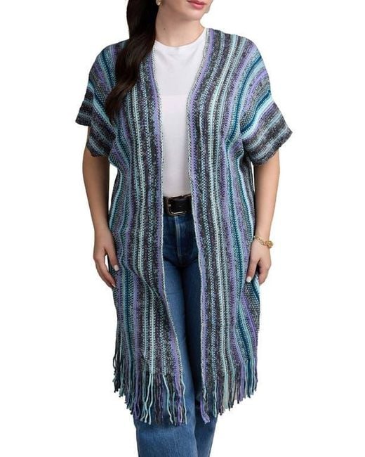 Saachi Blue Everyday Stripe Topper