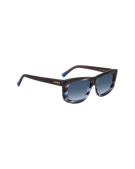 Missoni Blue 60Mm Gradient Rectangular Sunglasses