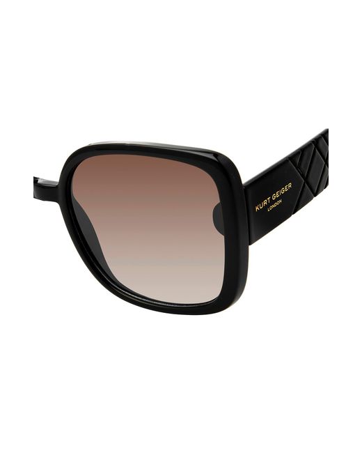 Kurt Geiger Black 59mm Square Sunglasses