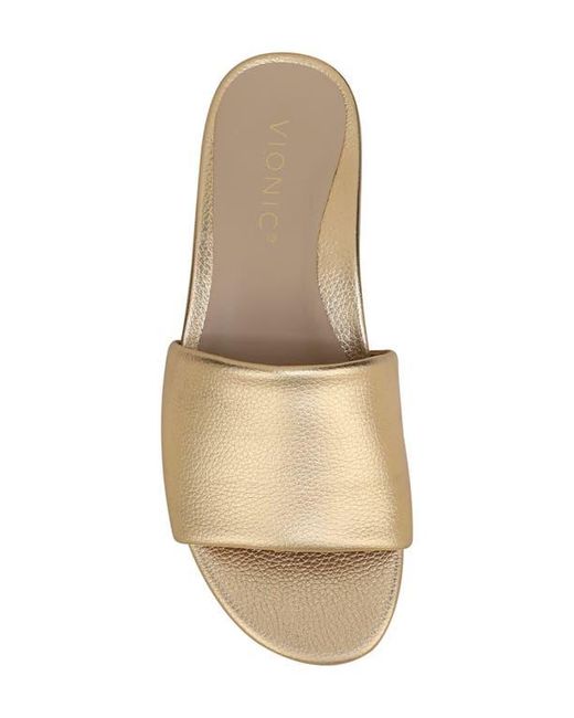 Vionic Metallic Gillian Slide Sandal