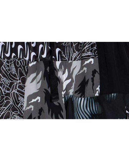 Nike Black 7-Inch Volley Swim Trunks for men