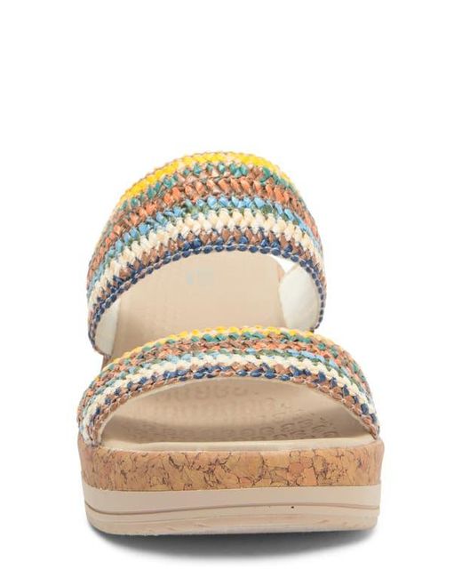 Bzees Metallic Resort Wedge Sandal