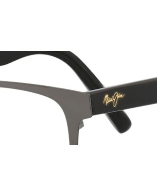 Maui Jim Brown Core Optical 50Mm Square Reading Glasses for men